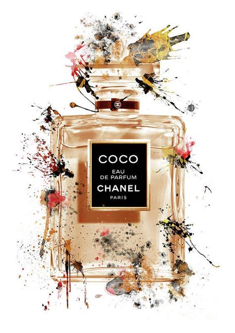 Coco Chanel Perfume Wall Art 